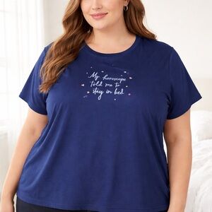 Joyspun 3X Night Shirt Pajama Top “My Horoscope Told Me to Stay in Bed”